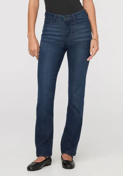 No Sweat Denim High Rise Slim Straight - Worn Rinse